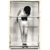 Great Take Of Maid In Wasp Waist Corset / Arms Behind Back Restraint - BDSM (Vintage Photo ~1950s/1960s)