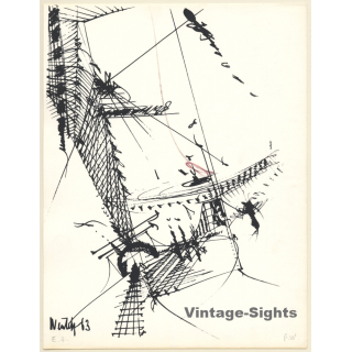 Exposition Galerie de la Madeleine: Philipp Weichberger (Signed Lithography 1963)