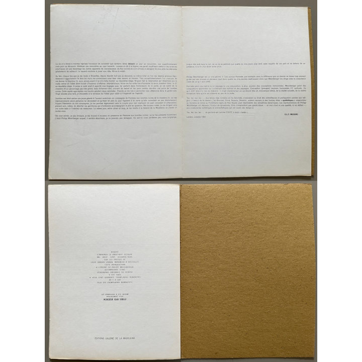 Exposition Galerie de la Madeleine: Philipp Weichberger (Signed Lithography 1963)