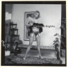 Erotic Study: Semi Nude Blonde Pin-Up Judy Moore*7 / Panties (Vintage Contact Sheet Photo 1970s/1980s)
