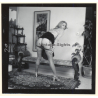 Erotic Study: Semi Nude Blonde Pin-Up Judy Moore*10 / Rear View (Vintage Contact Sheet Photo 1970s/1980s)