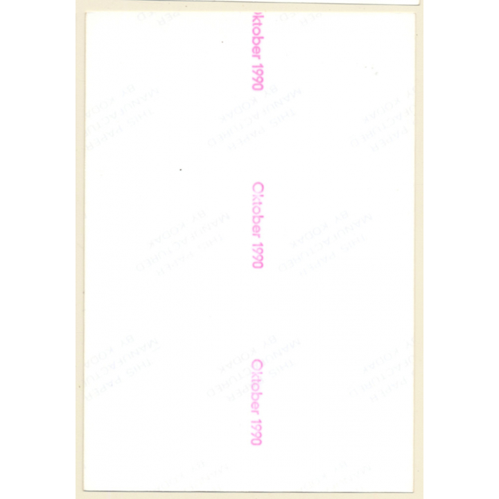 Erotic Study: Pretty Semi Nude Curlyhead In White Panties*2 (Vintage Photo ~1990s)