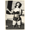 Irving Klaw: Chained Darkhaired Maid In Leather Fetish Outfid / BDSM (Vintage Photo ~1950s/1960s)