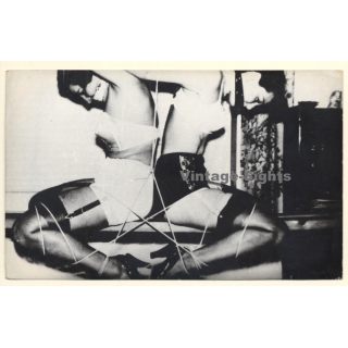 2 Maids Tied Back To Back / Bondage - BDSM (2nd Gen. Photo 1950s/1960s)