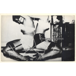 2 Maids Tied Back To Back / Bondage - BDSM (2nd Gen. Photo 1950s/1960s)