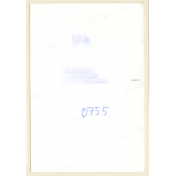 Erotic Study: Skinny Blonde Semi Nude Flashes Boob (Vintage Photo ~1980s)