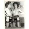 Erotic Study: 2 Funny Nudes Pose Together*1 / Hairy Armpits (Vintage Photo GDR ~1980s)