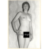 Erotic Study: Natural Androgyne Nude In Front Of 70s Curtains*1 (Vintage Photo GDR ~1980s)