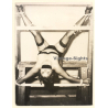 Maid On Her Back Tied To Rack / Bondage - Gag - BDSM (Vintage Photo ~1950s/1960s)