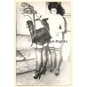 Mistress Fixes Maids Arms / Bondage - Gloves - BDSM (Vintage Photo ~1950s/1960s)