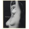 Upper Body Of Nude Maid With Gag In Bondage / BDSM (2nd Gen Photo ~1950s/1960s)
