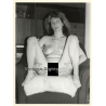 Erotic Study: Natural Blonde Nude On Lounge Chair*2 / Boobs (Vintage Photo GDR ~1980s)