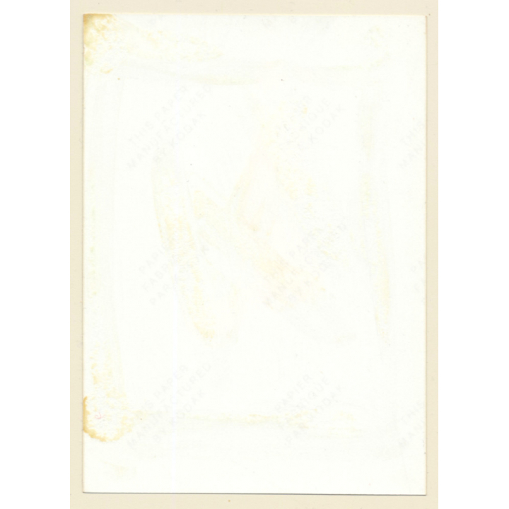 Erotic Study: Natural Kneeling Nude Redhead / Stilettos (Vintage Photo ~1980s)