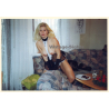 Erotic Study: Lascivious Blonde Semi Nude*7 / Apron - Boobs (Vintage Photo ~1990s)