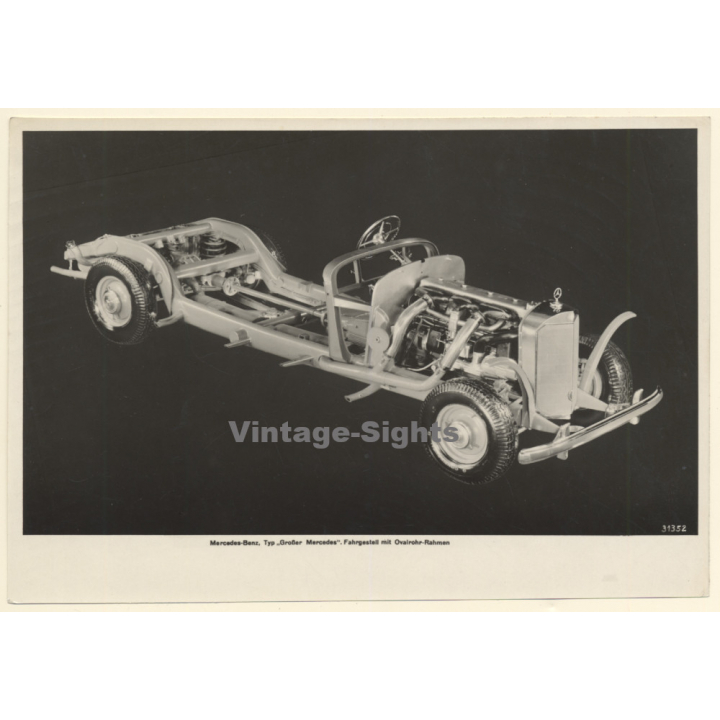 Mercedes-Benz W150 770 Grand Mercedes 1938-1943 / Chassis (Vintage Press Photo ~1950s)