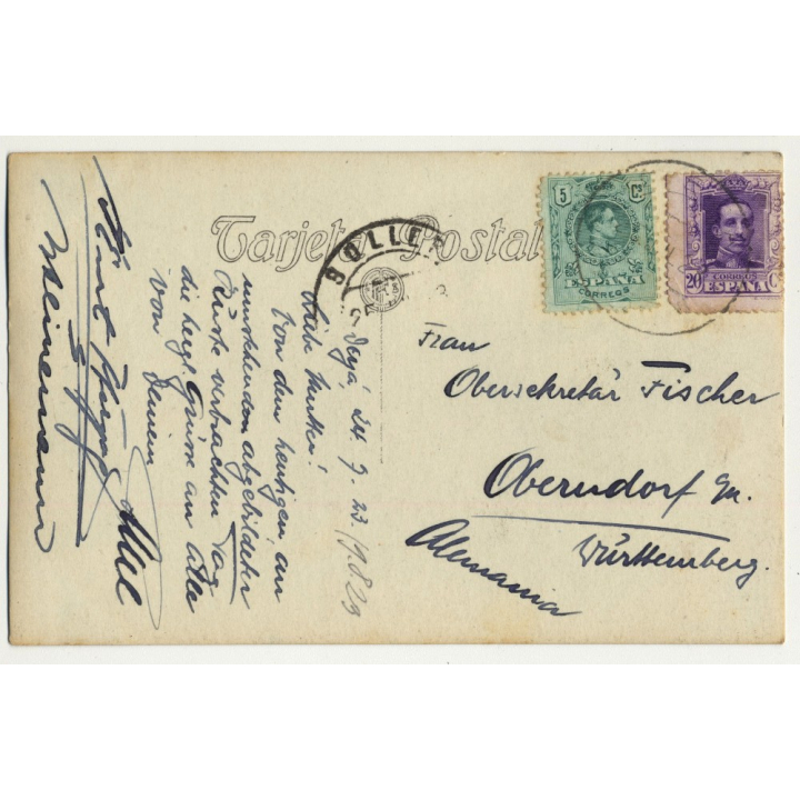 Mallorca / Baleares: Cala Deyá - Deya Beach (Vintage RPPC 1923)