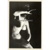 Erotic Study by J. Nechvil: Brunette Nude In Motion / Pin-Up (Vintage Photo & Calender 1971)