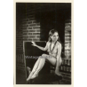 Erotic Study: Longhaired Nude On Lounge Chair / Pin-Up (Vintage Photo & Calender 1971)