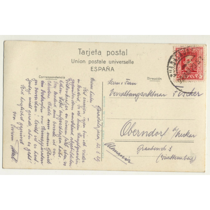 28050 Madrid: Av. De Pi Y Margall / Edificio Telefonica (Vintage RPPC 1929)
