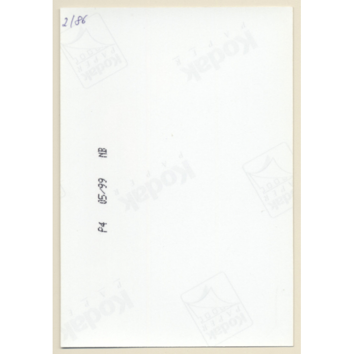 Erotic Study: Busty Shorthaired Nude Kneeling / Choker (Vintage Photo ~1990s)