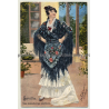 Sevilla: Una Manola, Tipo Sevillano (Vintage RPPC Purger & Co. 1903)