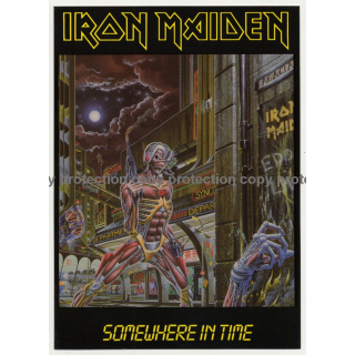 Iron Maiden - Somewhere In Time (Vintage Official Postcard UK 1986)