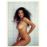 Erotic Study: Slim Pretty Dark-Skinned Nude*4 / Busty (Vintage Photo ~1990s)
