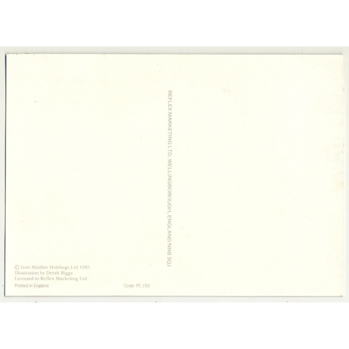 Iron Maiden - Piece Of Mind (Vintage Official Postcard UK 1985)