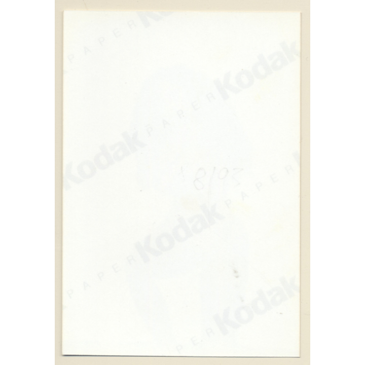 Erotic Study: Slim Pretty Dark-Skinned Nude*29 / Rear View (Vintage Photo ~1990s)