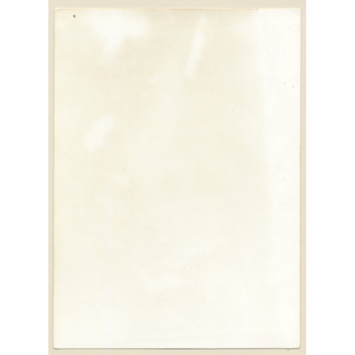 Erotic Study: Pensive Brunette Nude With Cloth / Bob (Vintage Photo GDR ~1980s)