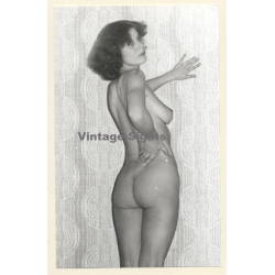 Erotic Study: Slim Natural Nude Standing / Butt (Vintage Photo GDR ~1980s)