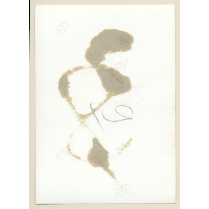 Erotic Study: Brunette Nude Kneeling On Floor (Vintage Photo GDR ~1960s/1970s)