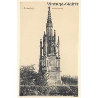 Sonderburg / Denmark: Arnkiel-Denkmal - Monument (Vintage PC ~1910s/1920s)