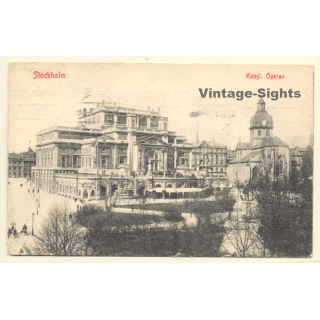 Stockholm / Sweden: Kungl. Operan (Vintage PC 1913)