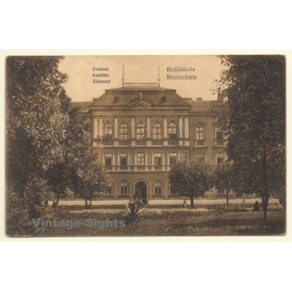 Belgrade / Serbia: Zemun Semlin Zimony - Realschule (Vintage PC ~1910s)