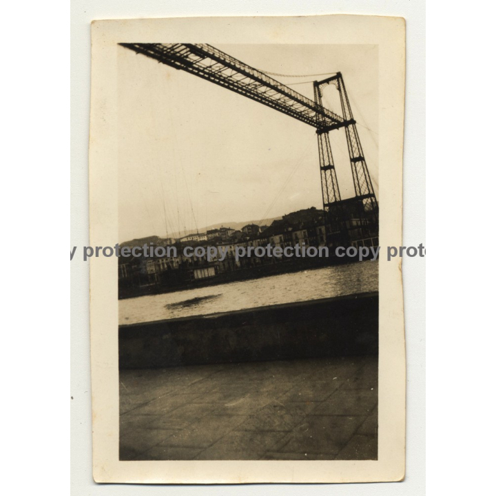 Bilbao / Spain: Muelle De Portugalete / Muelle de Hierro (Vintage Photo 1930s/1940s)