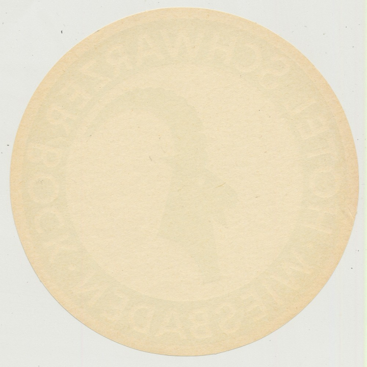 Hotel Schwarzer Bock - Wiesbaden (Vintage Luggae Label Ø 12 CM)