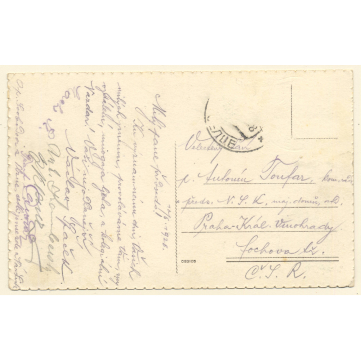 Novi Vinodolski / Croatia: View Over Village & Coast (Vintage PC 1928)