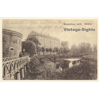 Malmö / Sweden: Malmöhus slott. Skåne (Vintage PC ~1910s/1920s)