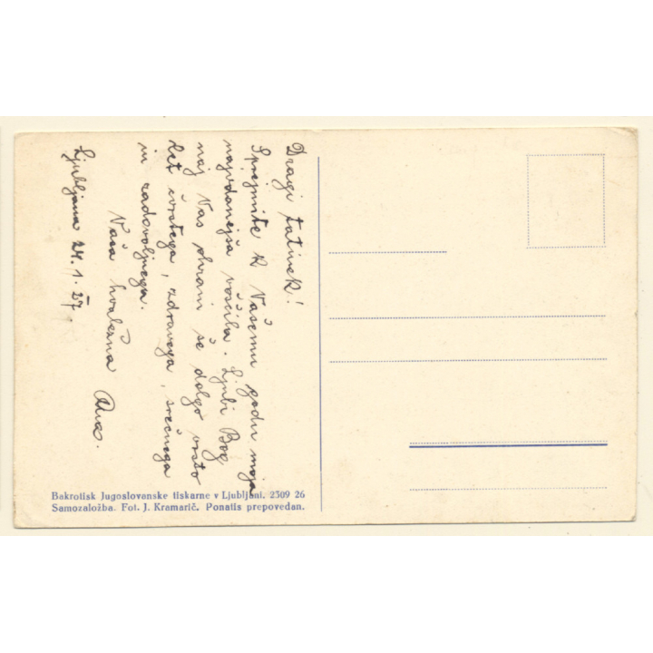 Ljubljana - Laibach / Slovenia: Stolnica (Vintage PC 1928)