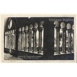 Dubrovnik / Croatia: Franziskaner Kloster (Vintage RPPC ~1920s/1930s)