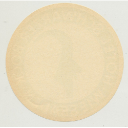 Hotel Schwarzer Bock - Wiesbaden (Vintage Luggae Label Ø 9 CM)