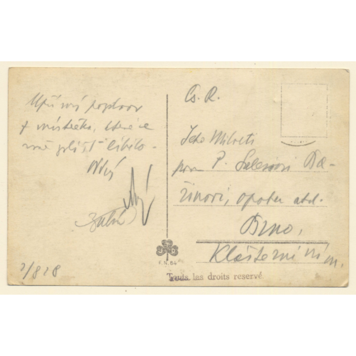 Dubrovnik / Croatia: Franziskaner Kloster (Vintage RPPC ~1920s/1930s)