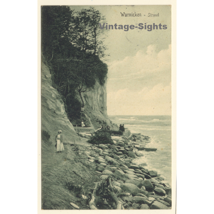 Lesnoje - Warnicken / Ostpreussen: Strand (Vintage PC 1908)