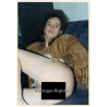 Erotic Study: Darkhaired Semi Nude In Leather Jacket / Butt (Vintage Photo ~1990s)