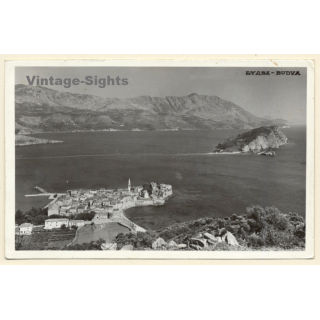 Budva / Montenegro: Total View Of Bay (Vintage RPPC)