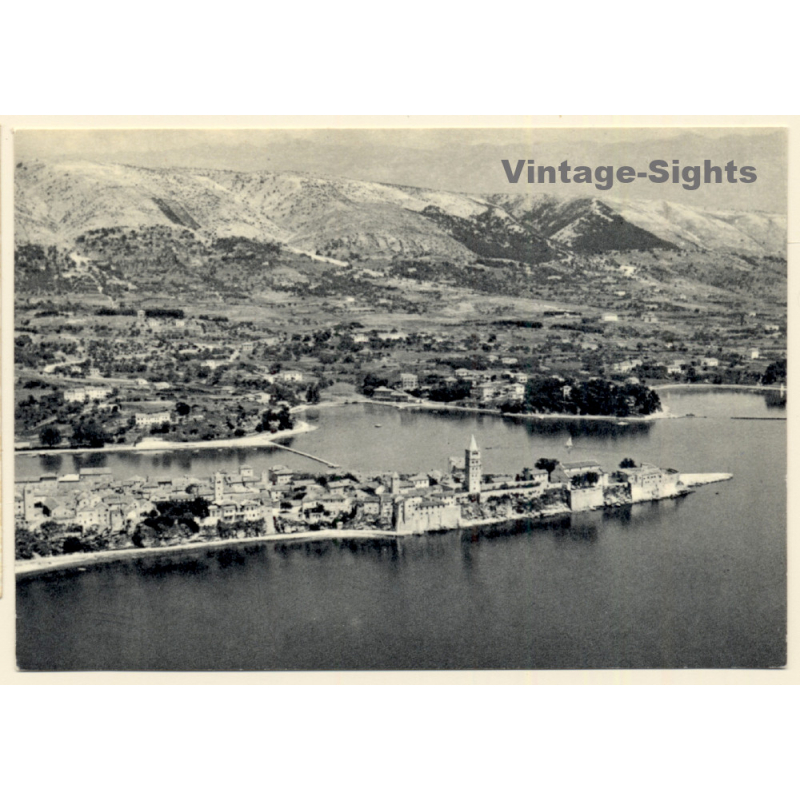 Rab / Croatia: Partial View - Coast (Vintage PC 1950s/1960s)