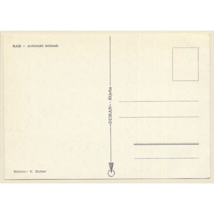 Rab / Croatia: Partial View - Coast (Vintage PC 1950s/1960s)