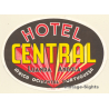 Luanda / Angola: Hotel Central (Vintage Luggage Label)