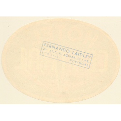 Luanda / Angola: Hotel Central (Vintage Luggage Label)
